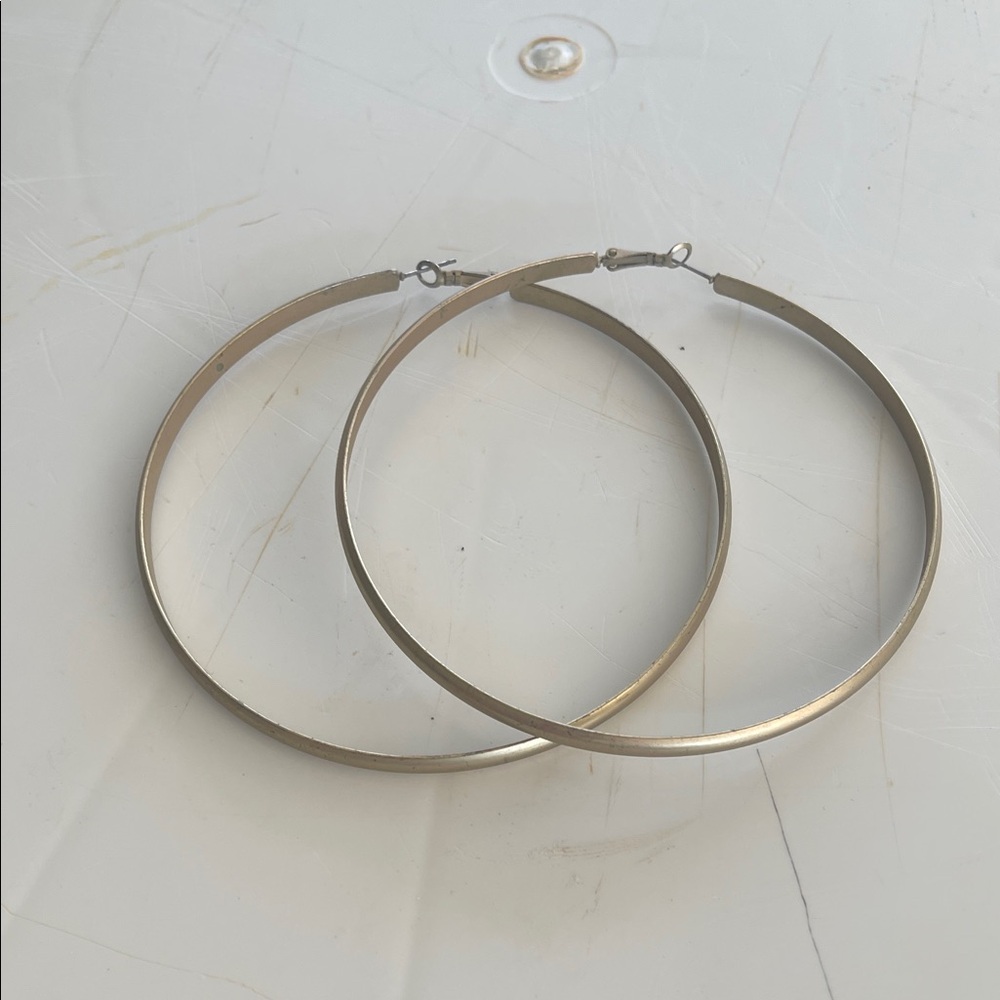 Classic Large Gold Hoop Earrings for Women